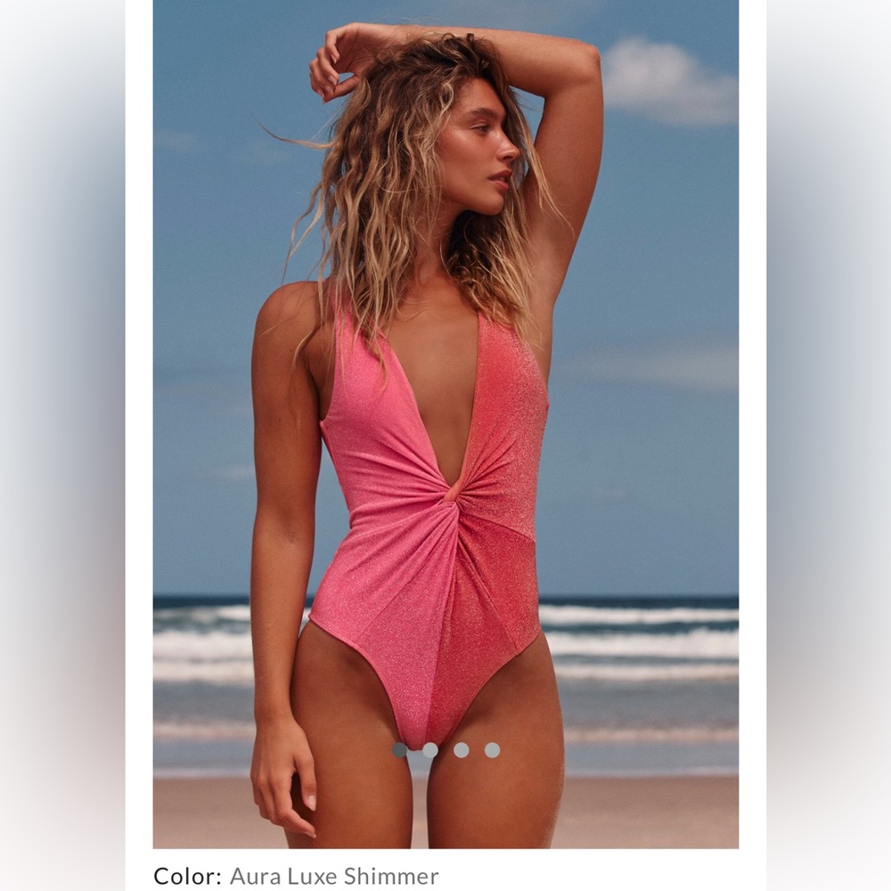 Gold dust luxe shimmer swimsuit